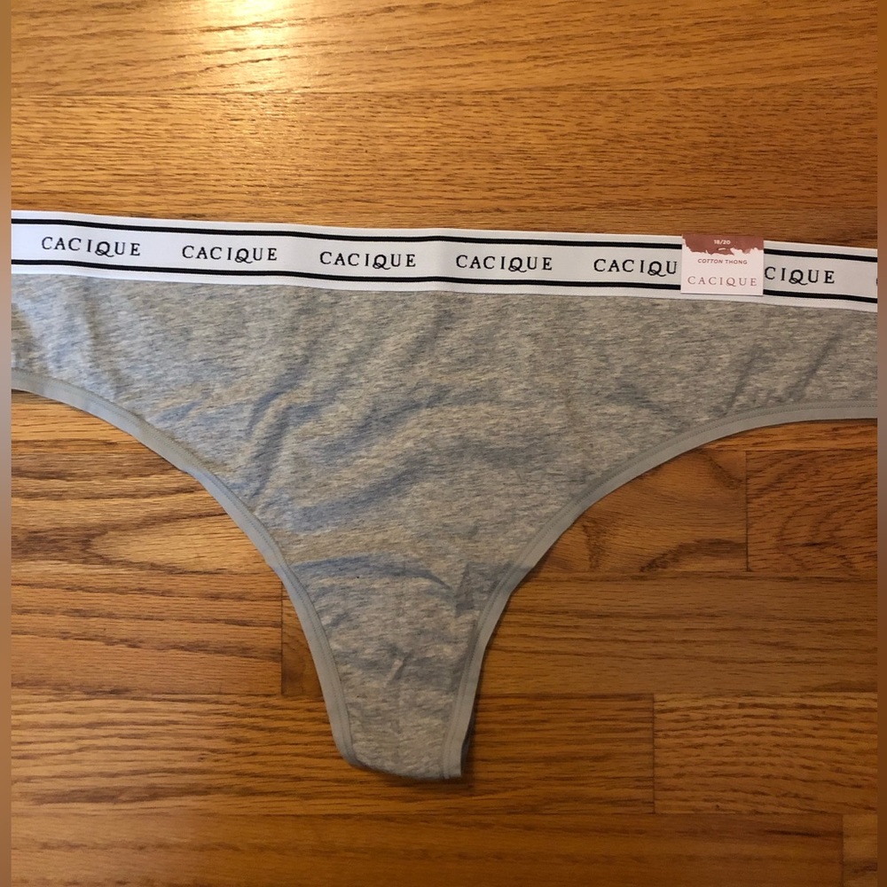 Cacique thong panties , size 18/20